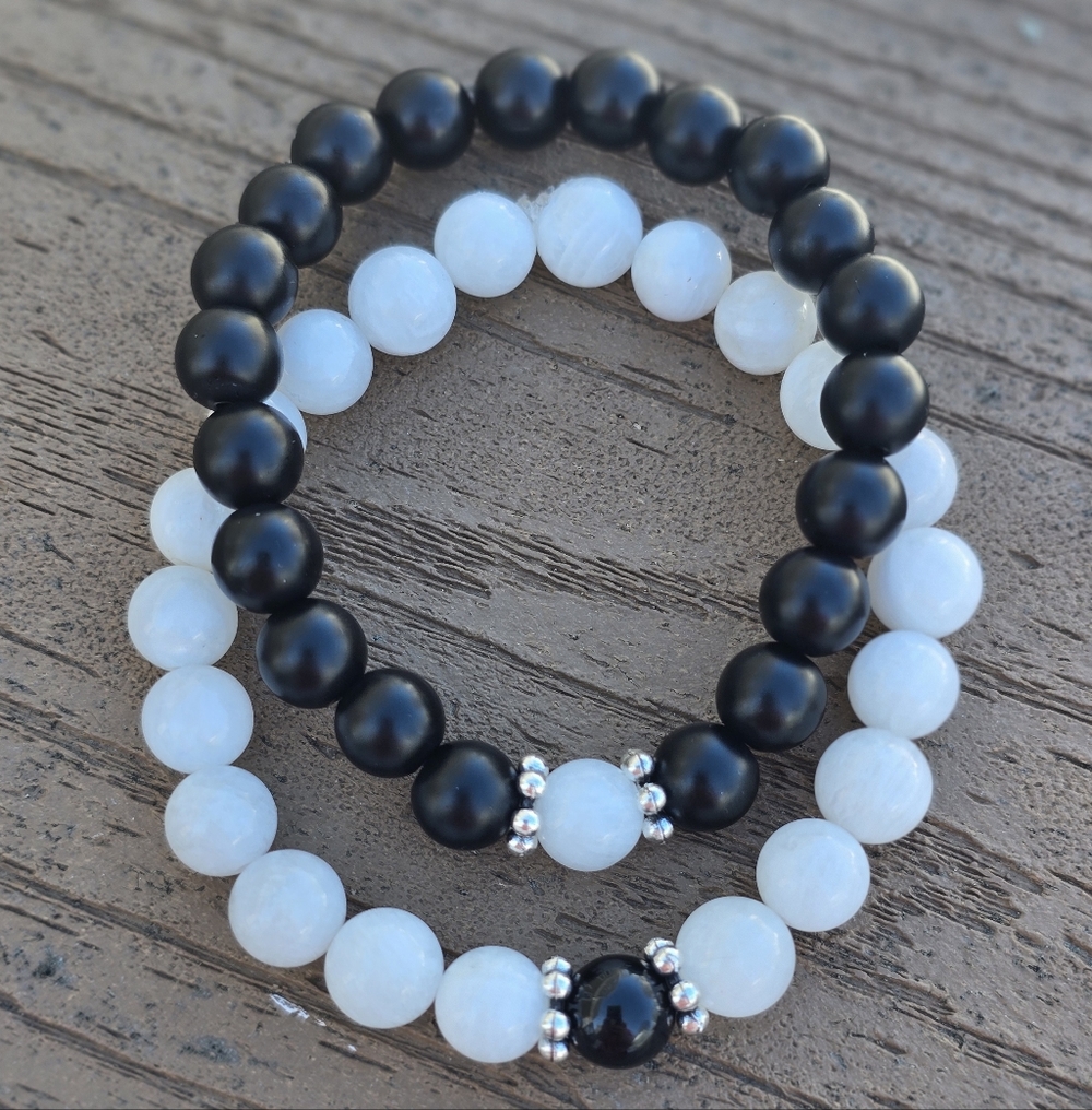 "Yin Yang" Handmade  Beaded Bracelets
